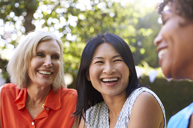 group of women smiling