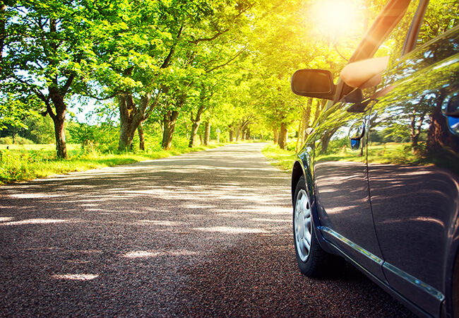 car on road